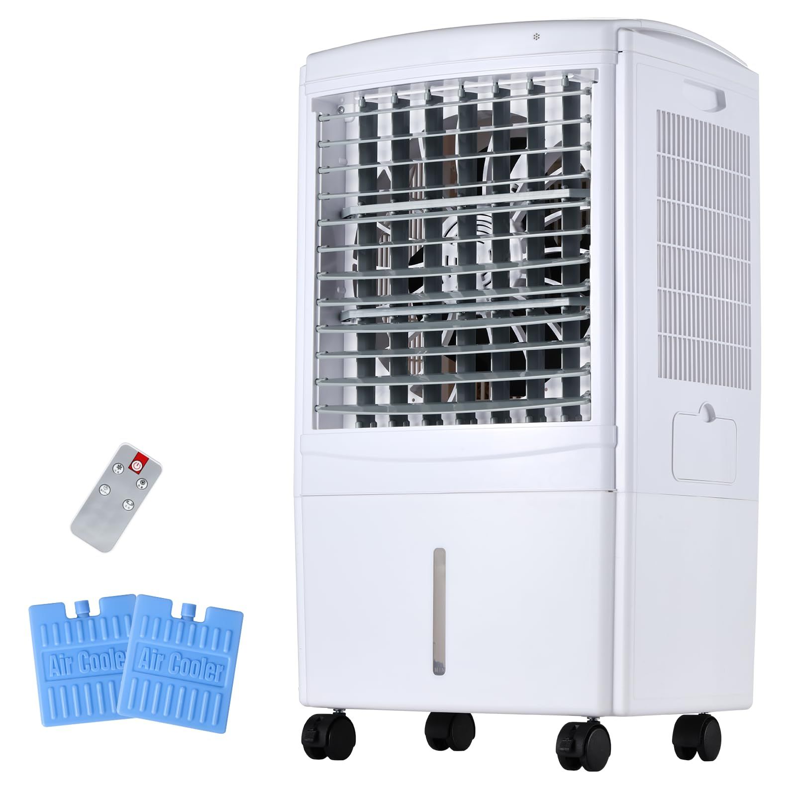 【新品】業務用 大型冷風扇 冷風機 強力 人気 80W 簡易クーラー 冷房 置き型15L大容量タンク 5段階風量調節 タッチパネル&リモコン 55dB静音 自動首振り 工場/倉庫/イベント用 熱中症対策 PSE認証済 工事不要 エアコン スポ eff18a10