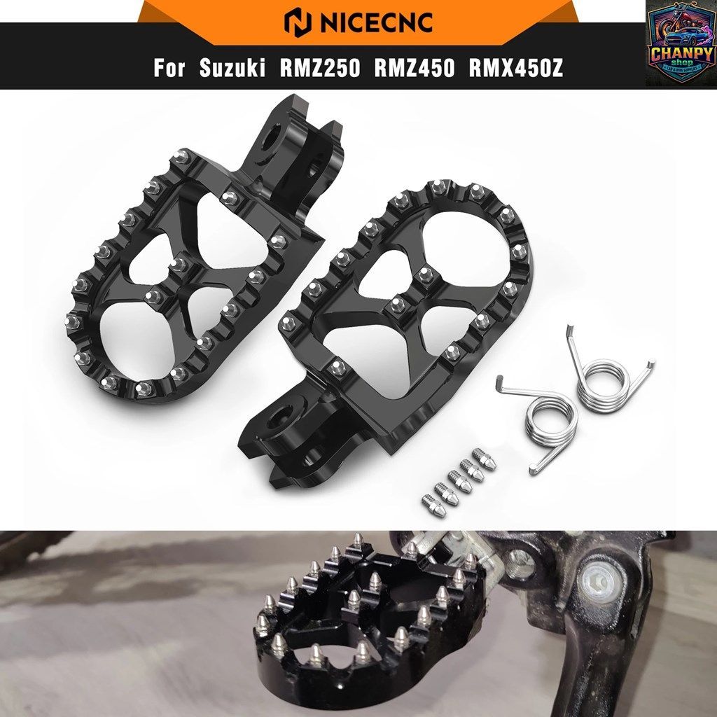 RMZ250 2010-2024 57mm幅フットペグ フットレスト フットペグレスト RMZ450 2008-2024 RMX450Z 2010-2019