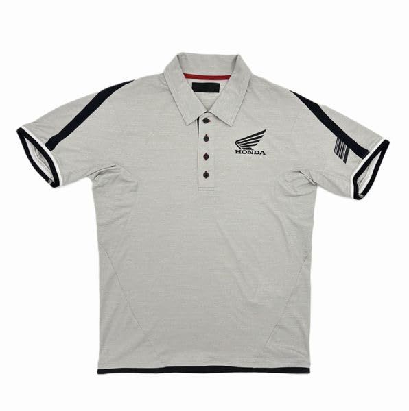 新品 [ホンダ] モダン アクアナイロンポロシャツ ライトグレー Lサイズ
