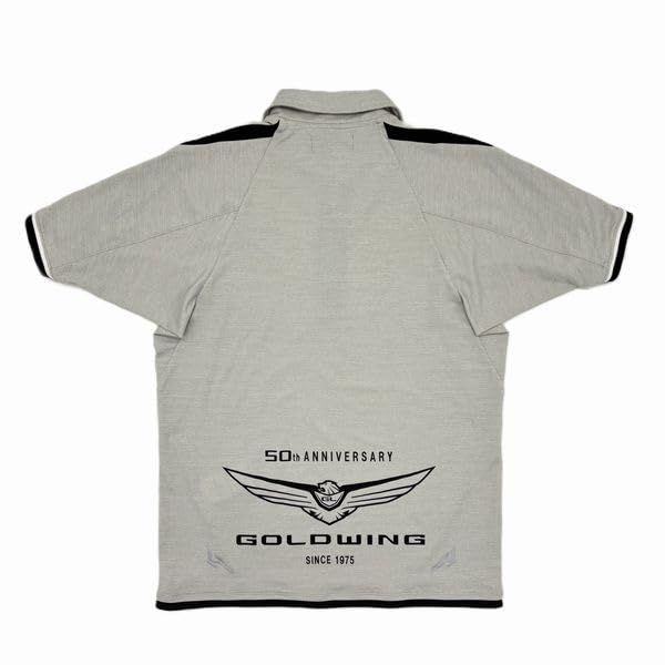 新品 [ホンダ] モダン アクアナイロンポロシャツ ライトグレー Lサイズ