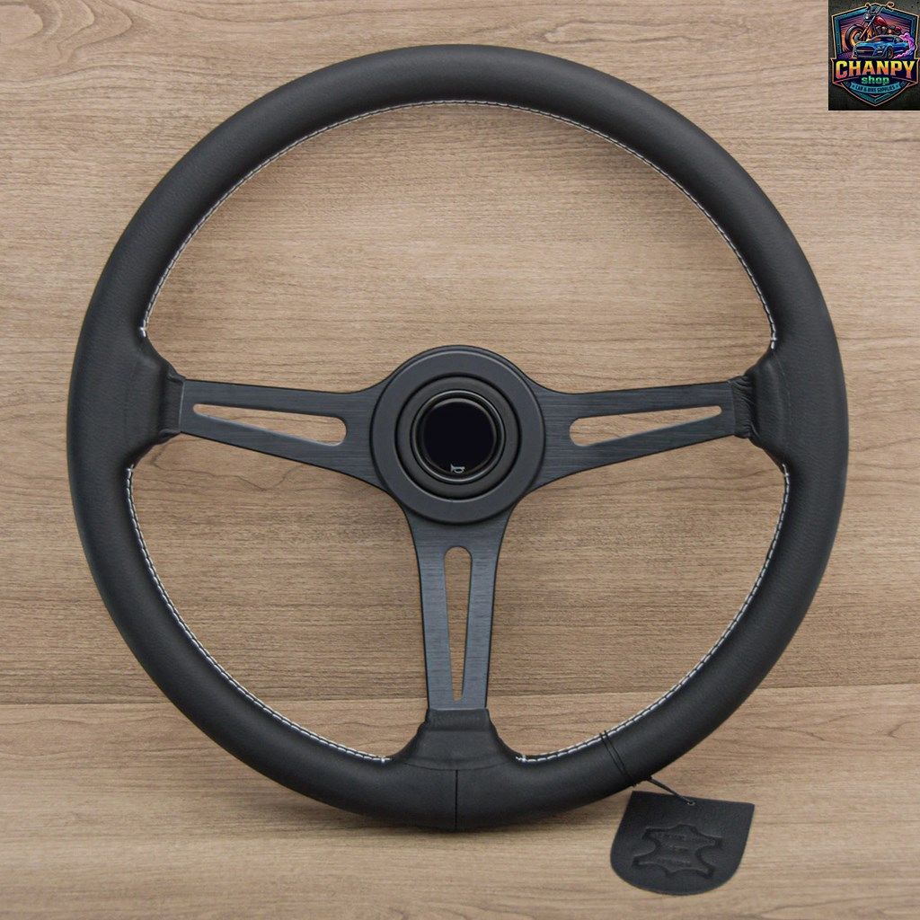 バイク 370mm 15インチ クラシックスポーツステアリングホイール
