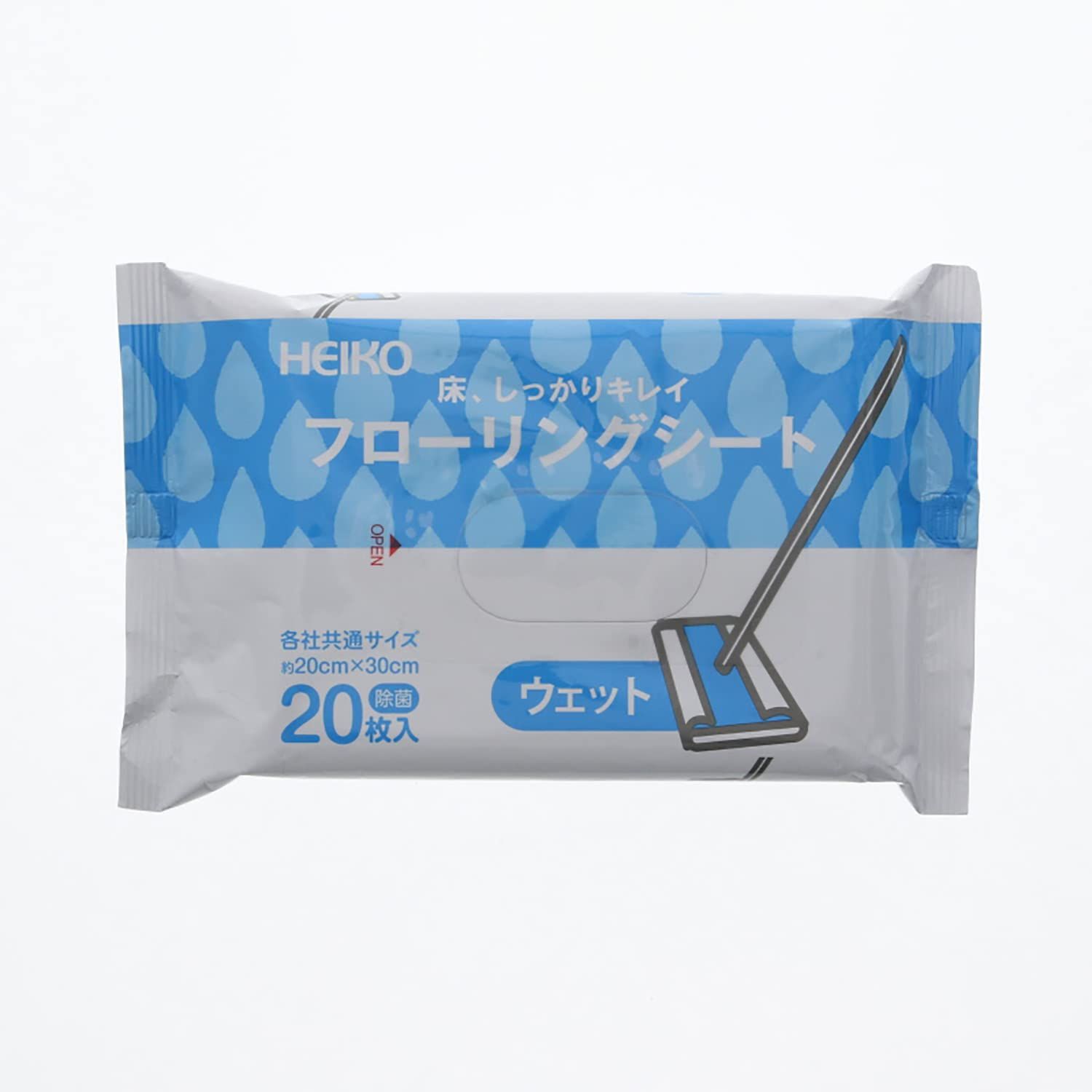 新品 【ケース販売】HEIKO フローリング用お掃除シート ウェットタイプ 004771472 1ケース(20枚入×48袋 合計960枚)