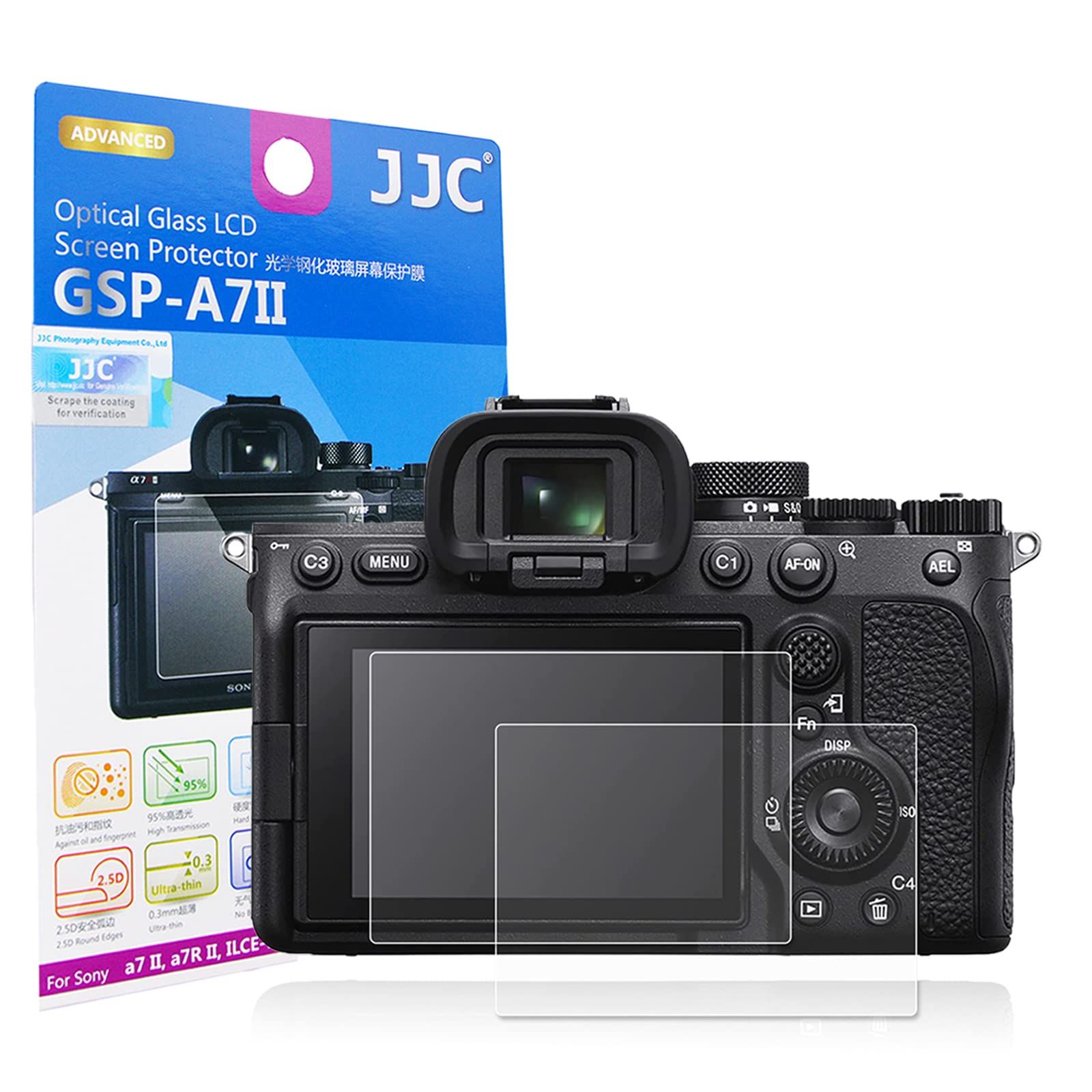 新品 【2枚セット】JJC 液晶保護フィルム Sony ZV-1 A7C A7SIII A7SII