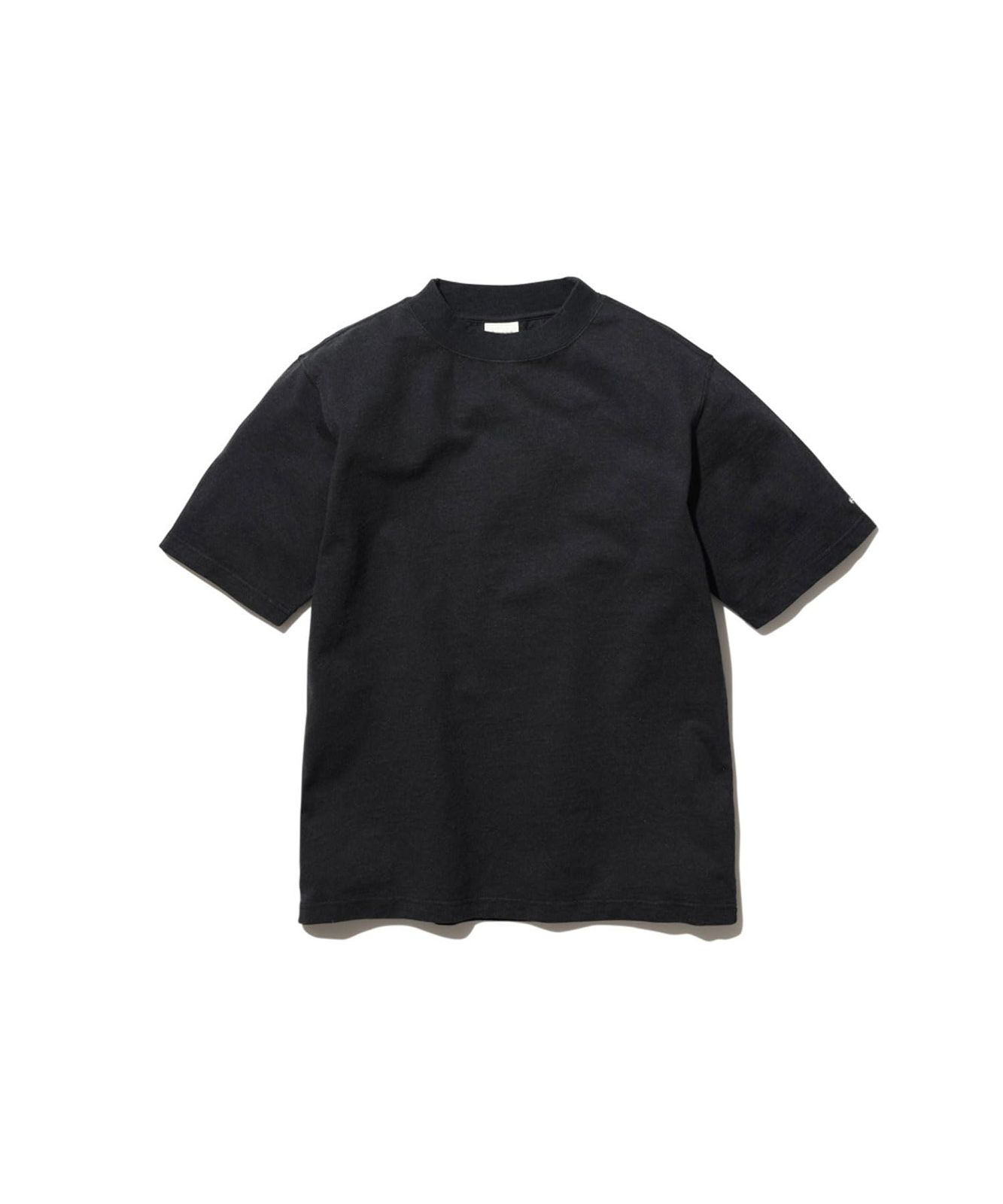 新品 スノーピーク(snow peak)Tシャツ Recycled Cotton Mockneck T-Shirt size S BLACK TS-25SU403フェス キャンプ アウトドア