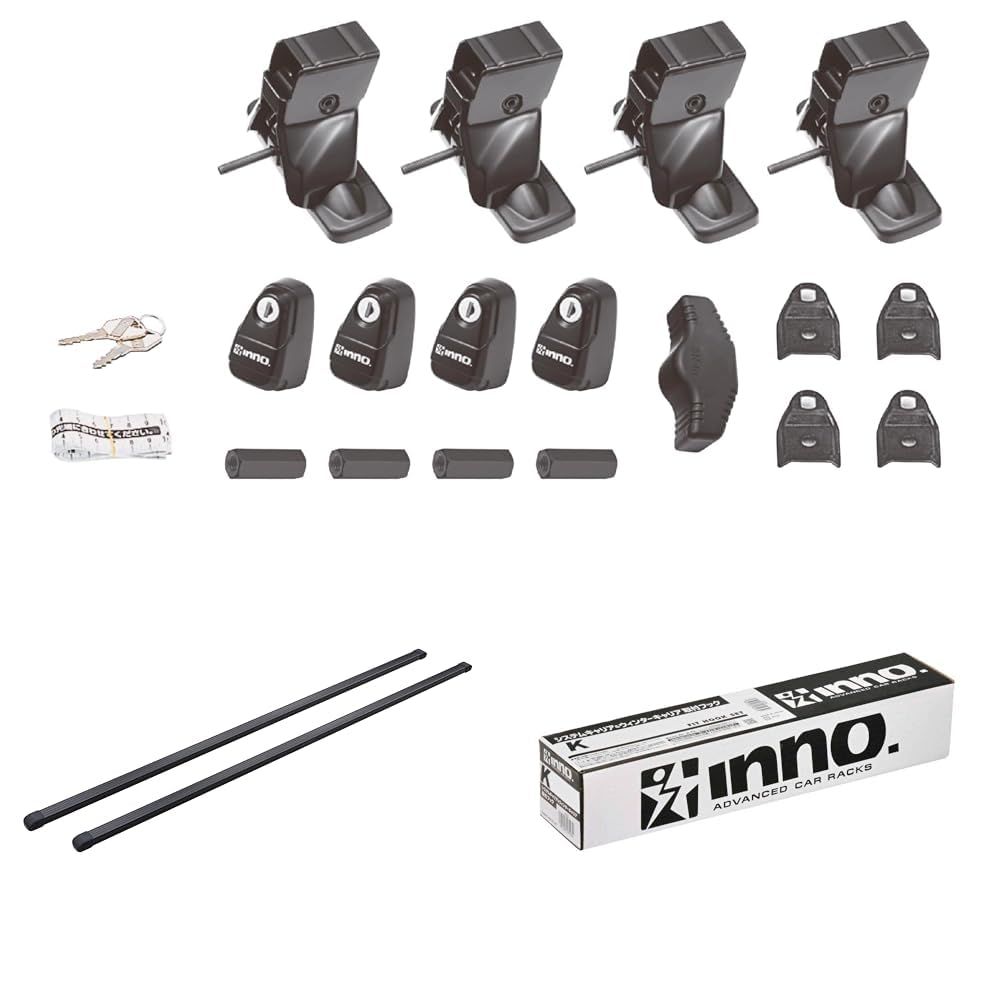 新品 カーメイト(CARMATE) inno(イノー) 車種別 ベースキャリアセット 【スクエアタイプ】 ニッサン セレナ（適合年式：令和4年12月以降/C28系）INSUT ＋ INB137BK ＋ K912