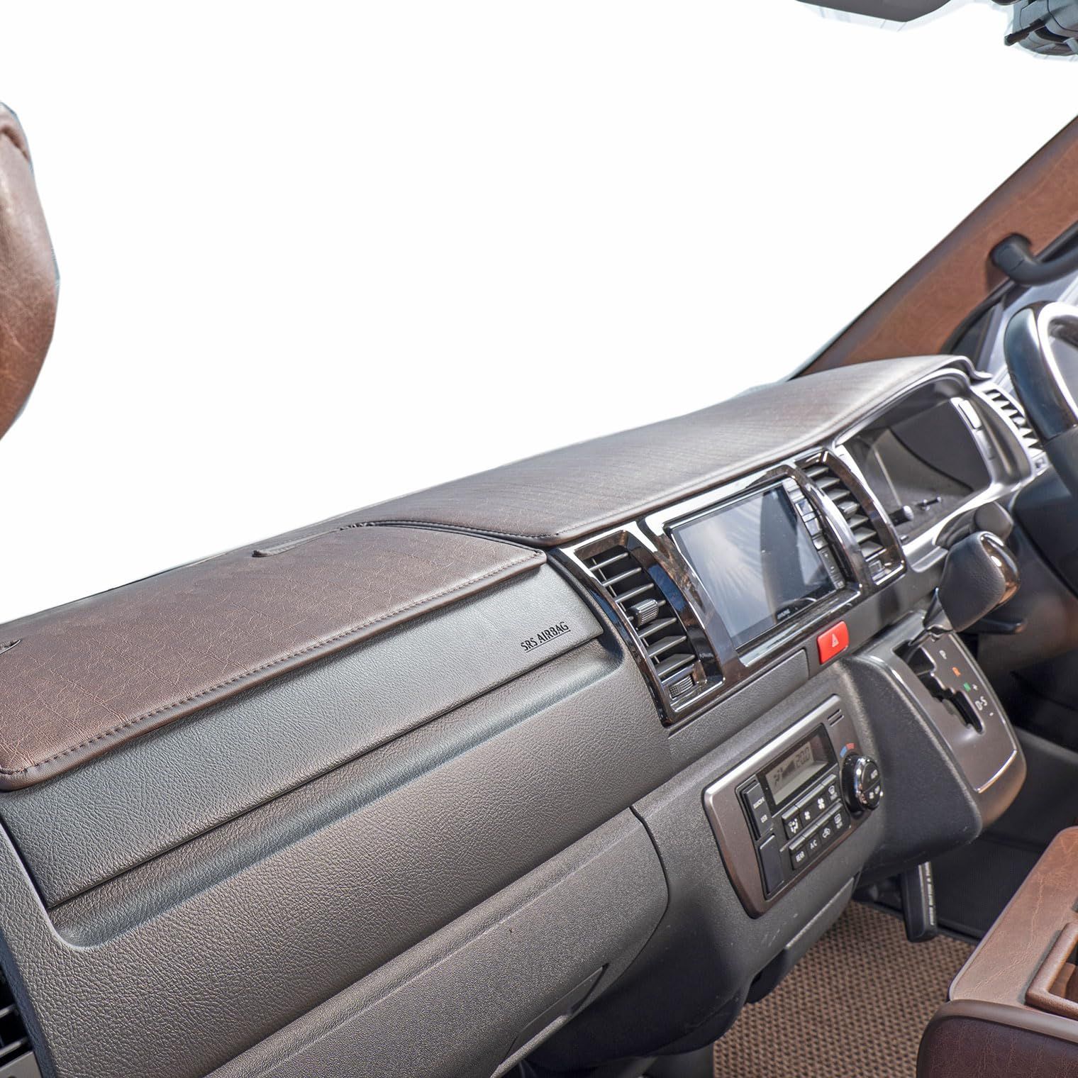 新着商品 グレイス(grace) 200系ハイエース ワイド車専用 ダッシュボードマット ダッシュマット アンティーク カラー：ヴィンテージブラウン GAC-HIWDMVBR