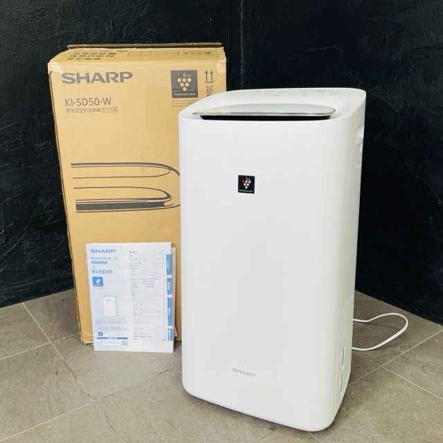 美品 SHARP KI-SD50-W 除加湿空気清浄機 【中古】動作保証 除湿 加湿