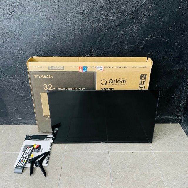 山善 キュリオム 32インチ ハイビジョンテレビ 【中古】動作保証 YAMAZEN Qriom QRTN-32W2K 2026年製 057047/23943