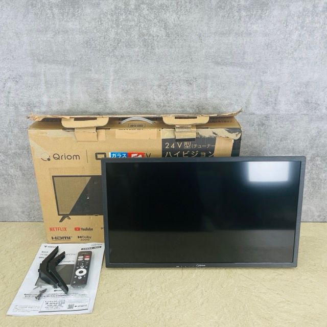 展示品 山善 キュリオム 24インチ チューナーレステレビ 【中古】動作