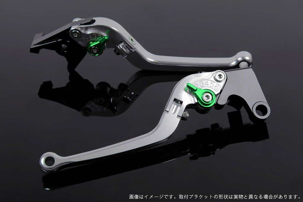 新着商品 SSK スピードラ アジャストレバーセット スタンダード可倒式 レバー本体カラー:シルバー アジャスターカラー:グリーン HONDA ADV150 KF38
