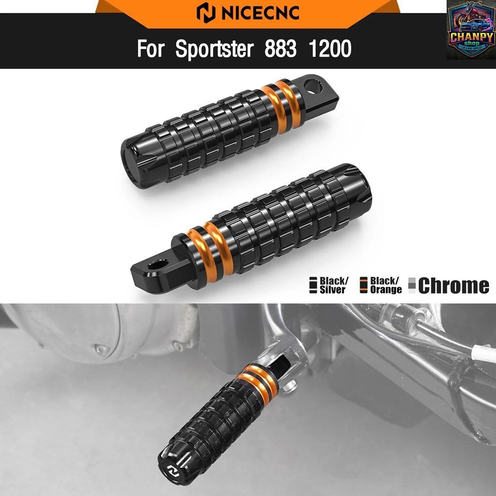 ハーレー スポーツスター 1200 XL1200C 2014-2018 パッセンジャー フットペグ アイアン 883 1200 XL883N XL1200NS スポーツスター 883 ロー
