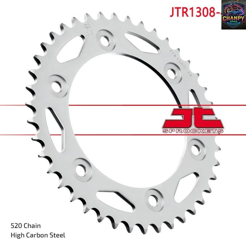 JTR1308-42T ドライブトレインパーツギア ホンダ CBR600 RA-ABCDEFGHLC-ABS オートバイホイール スチール製リアスプロケット