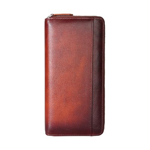 【新品】[DCLKO] 財布 メンズ 長財布 本革 大容量 メンズ長財布 ウォレット 牛革 一流の財布職人が作る レザー サイフ 小銭入れ 男性 紳士用 (キャメル) 701681f8