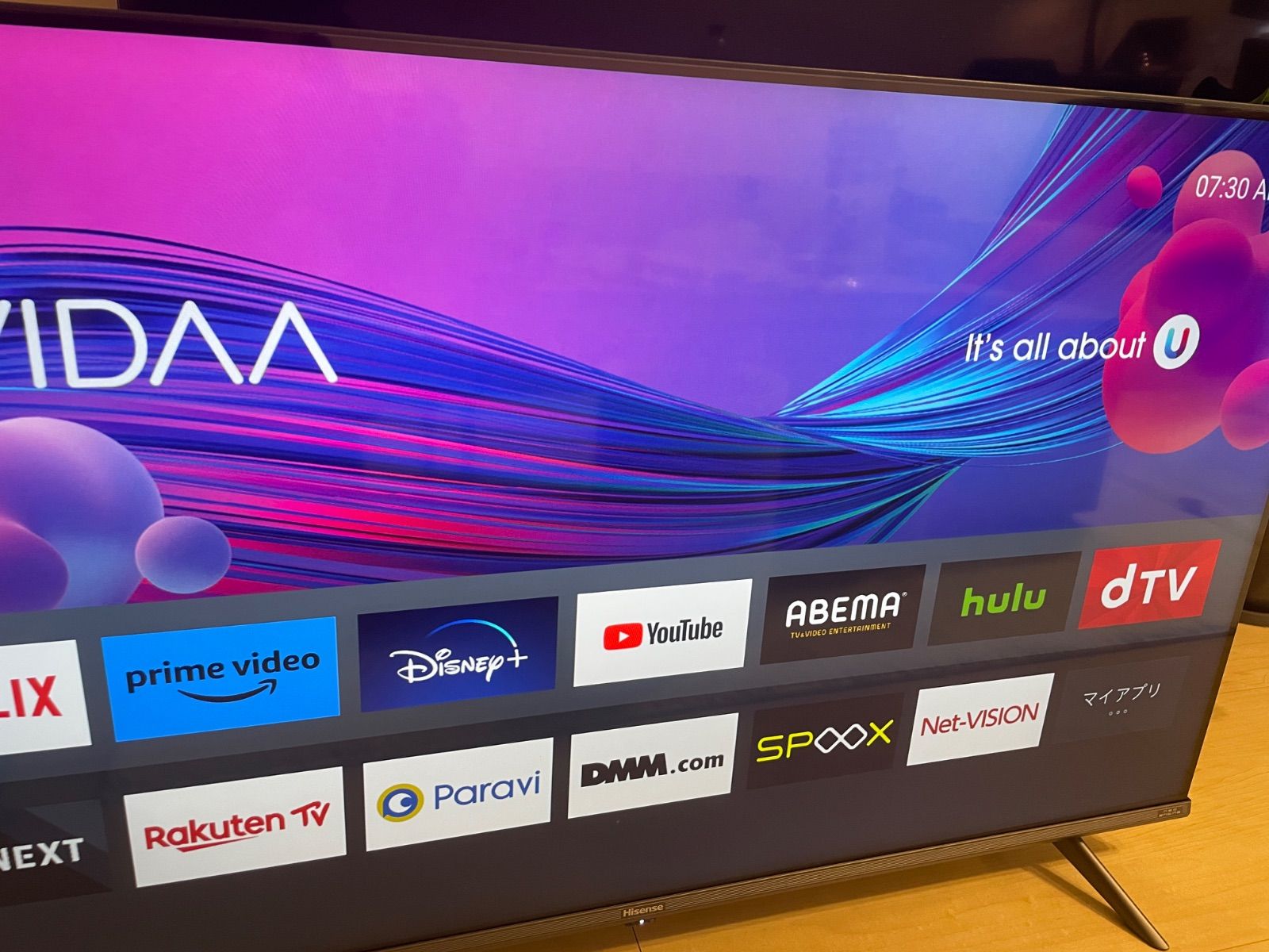 美品】ハイセンス Hisense 43A65G 4K 液晶 テレビ 43インチ 2021年製