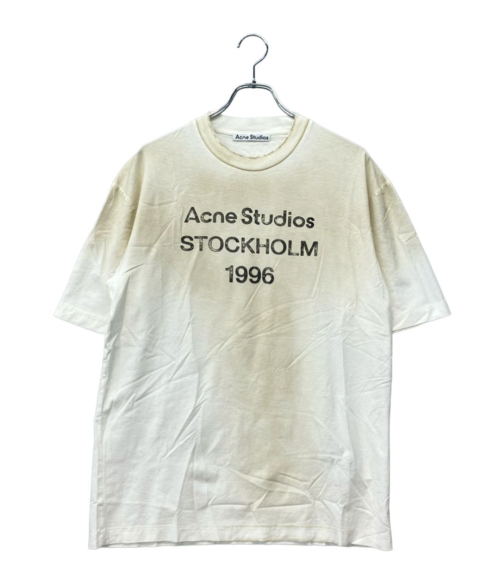 アクネ ストゥディオズ 半袖 スプレー加工ロゴTシャツ ダメージ加工 FN-UX-TSHI000013 メンズ SIZE XS (X) Acne Studios