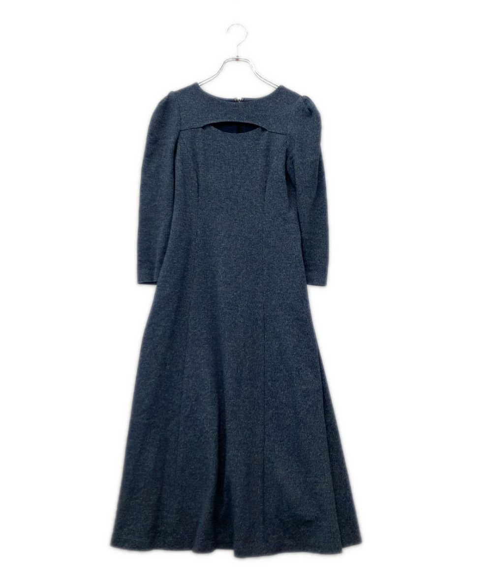 アナイ 長袖 パターンジャージースリットワンピース レディース SIZE 34 ANAYI