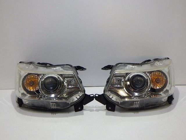 ワゴンR スティングレー ヘッドライト左右 HID MH34S 前期 100-59271 35120/35320-72M62 コーティング 綺麗 260617049