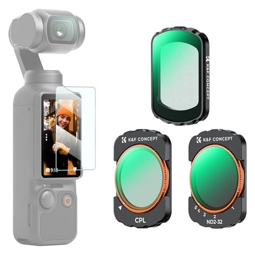 【新品】K&F CONCEPT FSD05 OSMO Pocket 3/4用 磁気式フィルター CPL+1/4ブラックミスト+ND2-32 ソフト効果 コントラスト強調 反射除去 減光量調整 28層ナノコーティング 撥水防汚 7d26049d