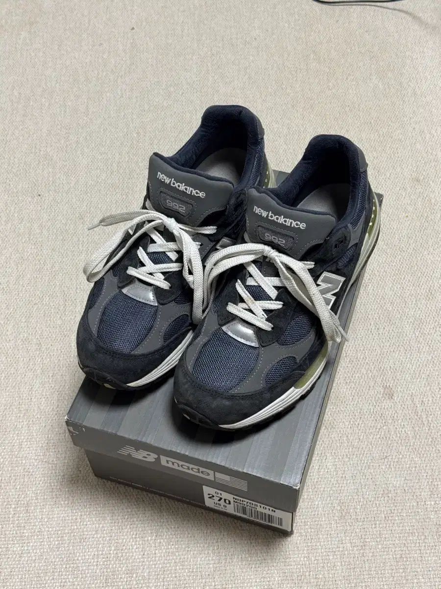 ニューバランス 992 ネイビー 270mm
