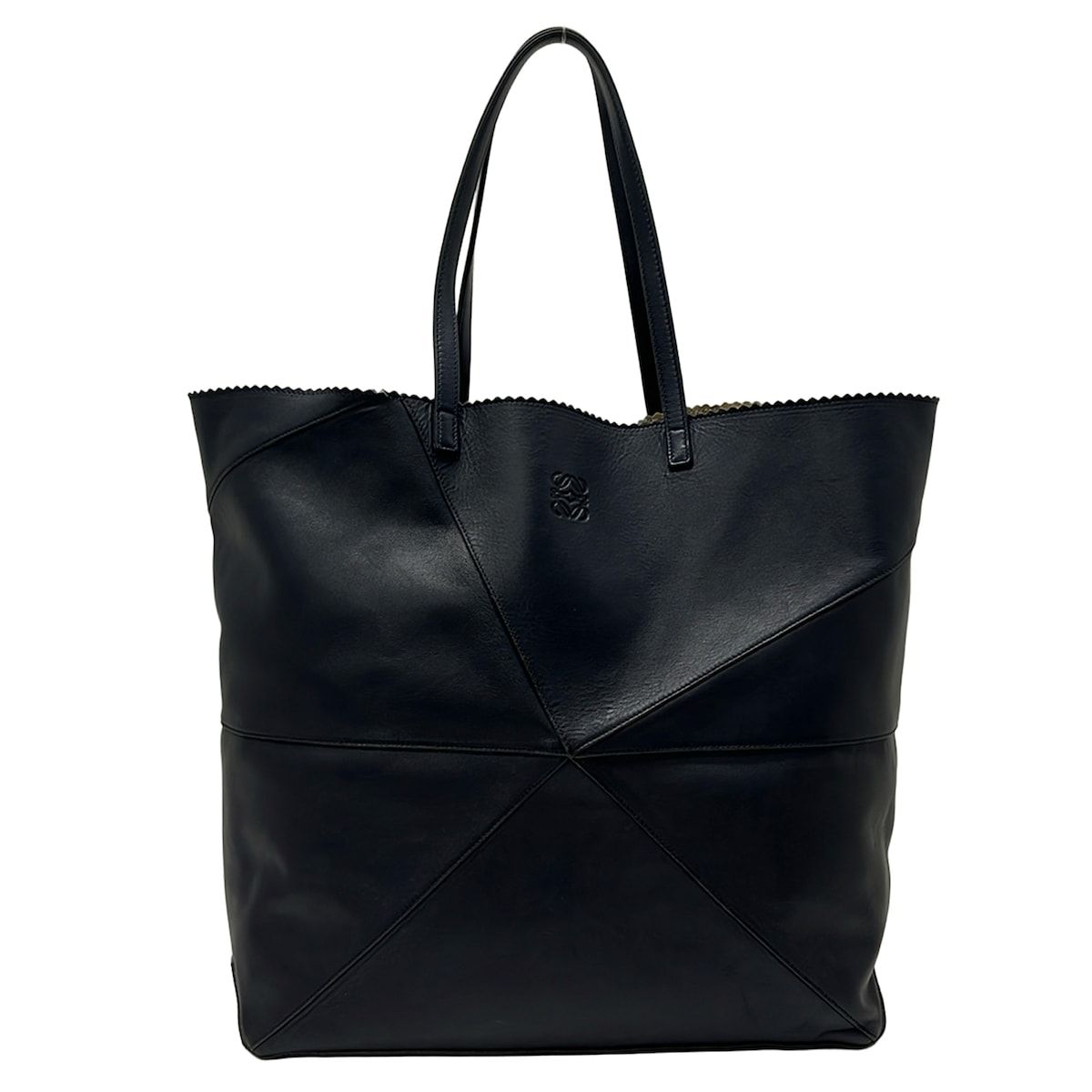 LOEWE(ロエベ) トートバッグ オリガミアラ ダークネイビー レザー