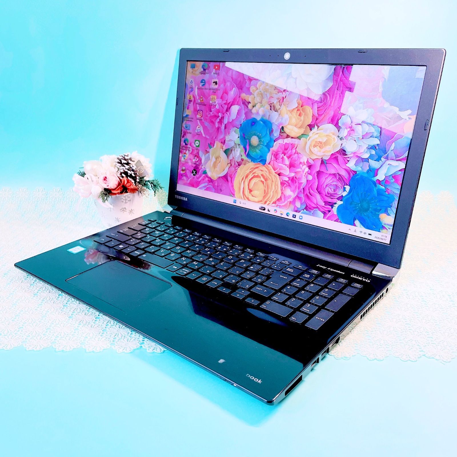 Win11対応 Corei7 薄型ノートPC 黒 テンキー付 Dynabook - メルカリ