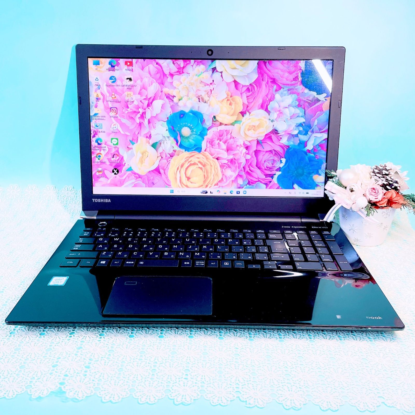 Win11対応 Corei7 薄型ノートPC 黒 テンキー付 Dynabook - メルカリ