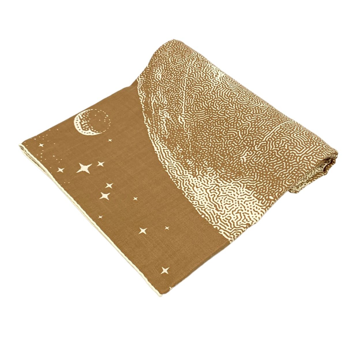 HERMES(エルメス) ストール(ショール)美品 カレジェアン/ショールカレ140 ライトブラウン×アイボリー カシミヤ、シルク