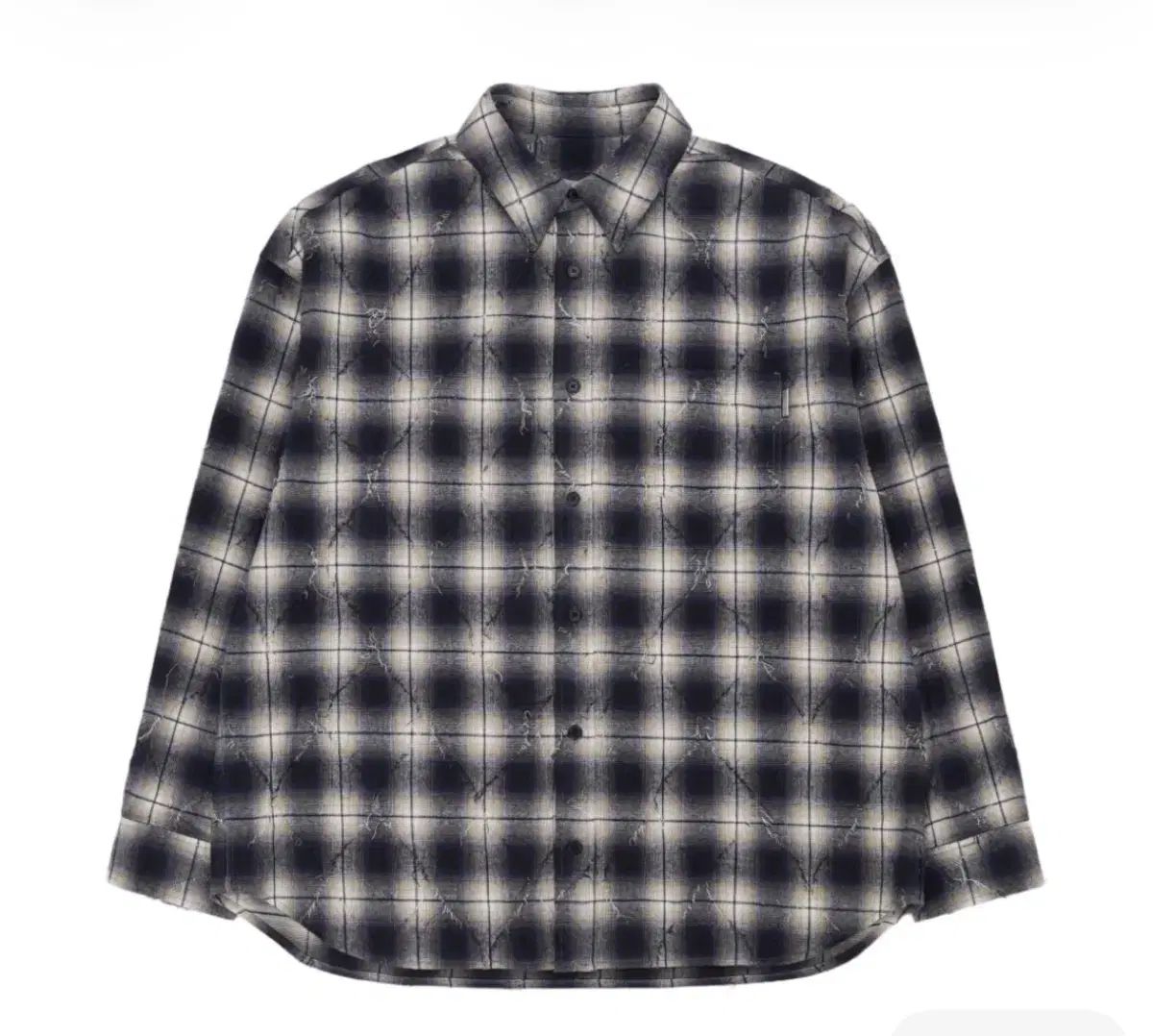 52 ジュン.J 24fw アーガイル シャツ ネイビー 新品