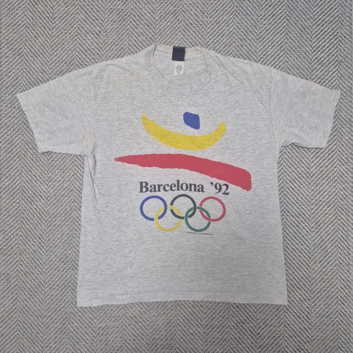 80s JC Penny バルセロナ オリンピック シングルステッチ Tシャツ (L)