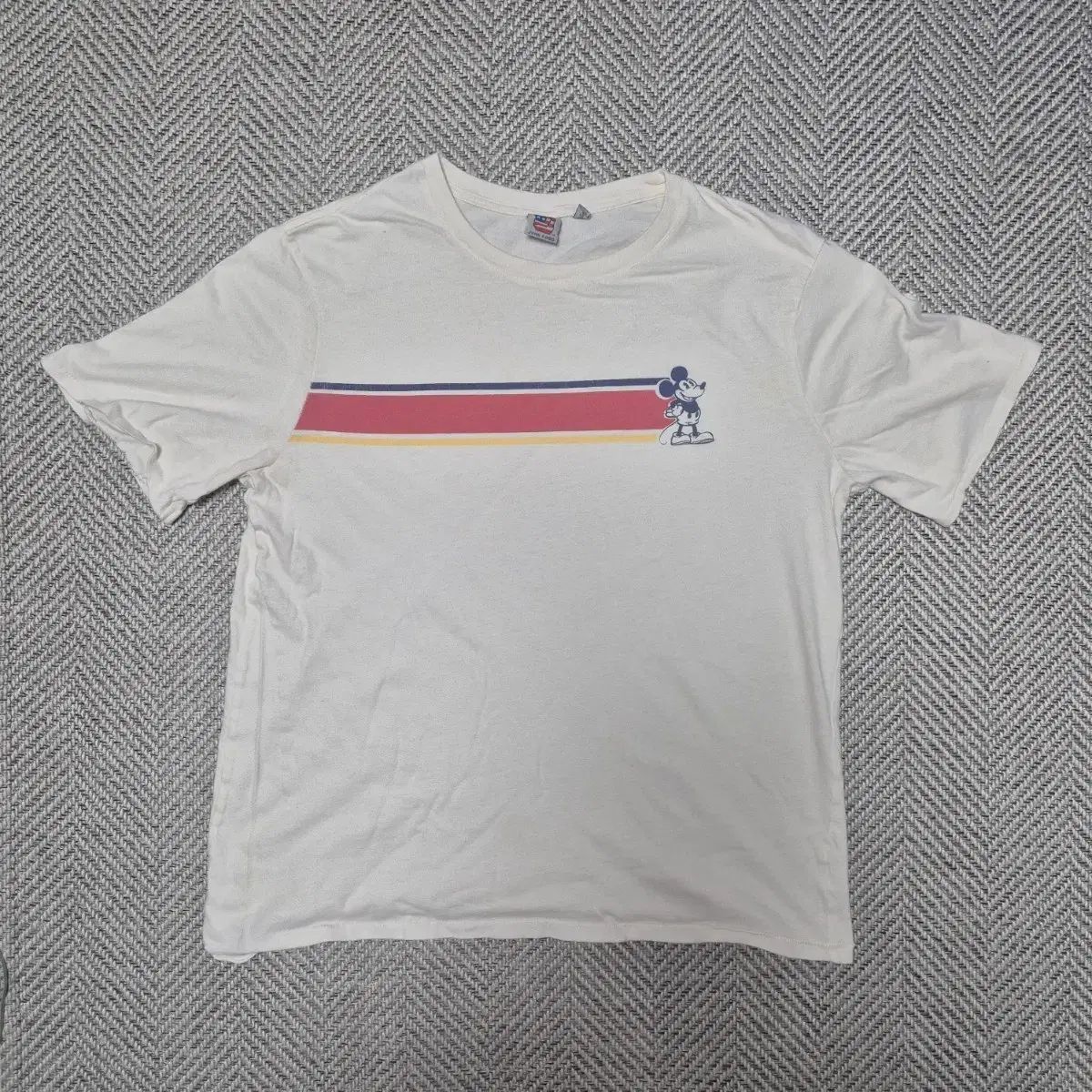 Junk Food mickey mouse(ミッキーマウス) シングルステッチ Tシャツ (L)