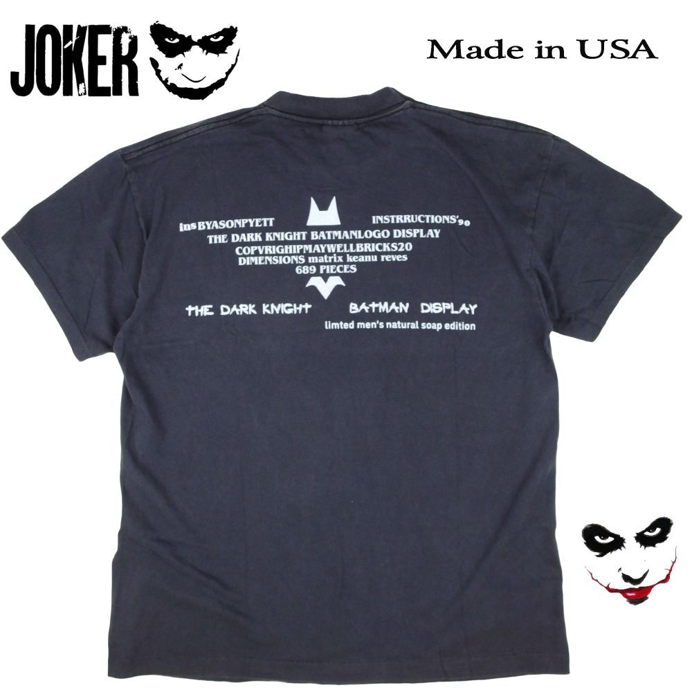 485 JOKER ジョーカー Tシャツ 半袖 DARK KNIGHT 映画T ブラック 美品
