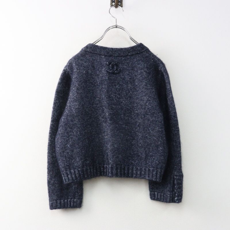 美品 シャネル CHANEL ココマーク付き シルクカシミヤブレンド ボタン