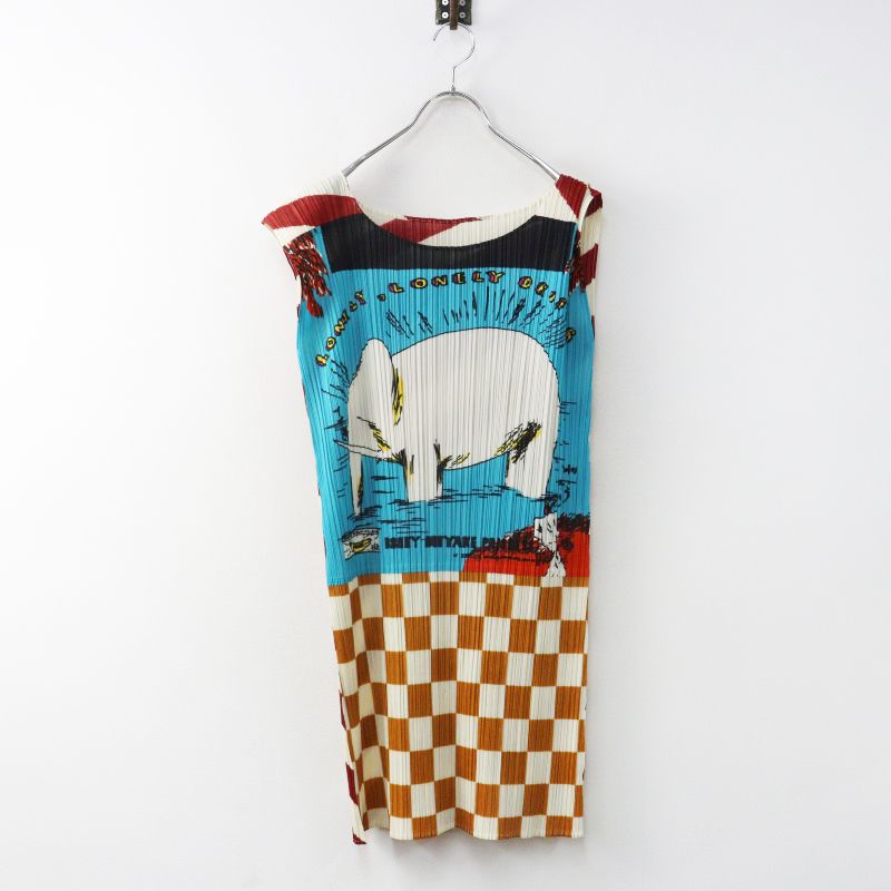 Archive 2013SS PLEATS PLEASE×TERRY JOHNSON ELEPHANT DRESS 4┃美品 プリーツプリーズ エレファントワンピース【2400014947441】