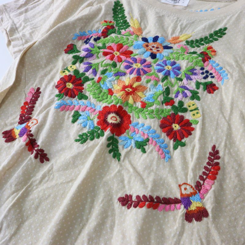 Archive マーブルシュッド marble SUD EMB フラワー刺繍入 ドット