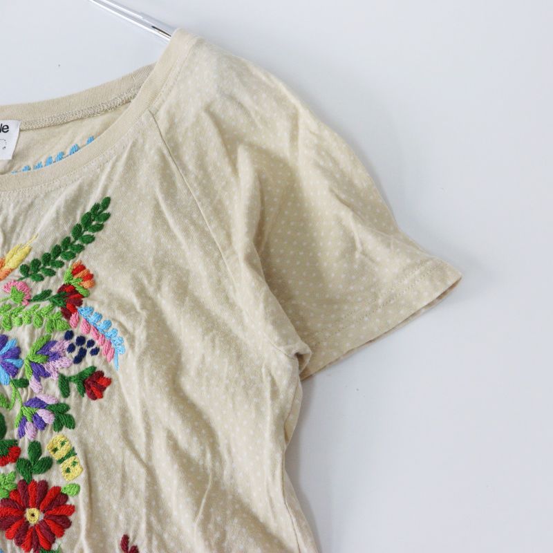 Archive マーブルシュッド marble SUD EMB フラワー刺繍入 ドット