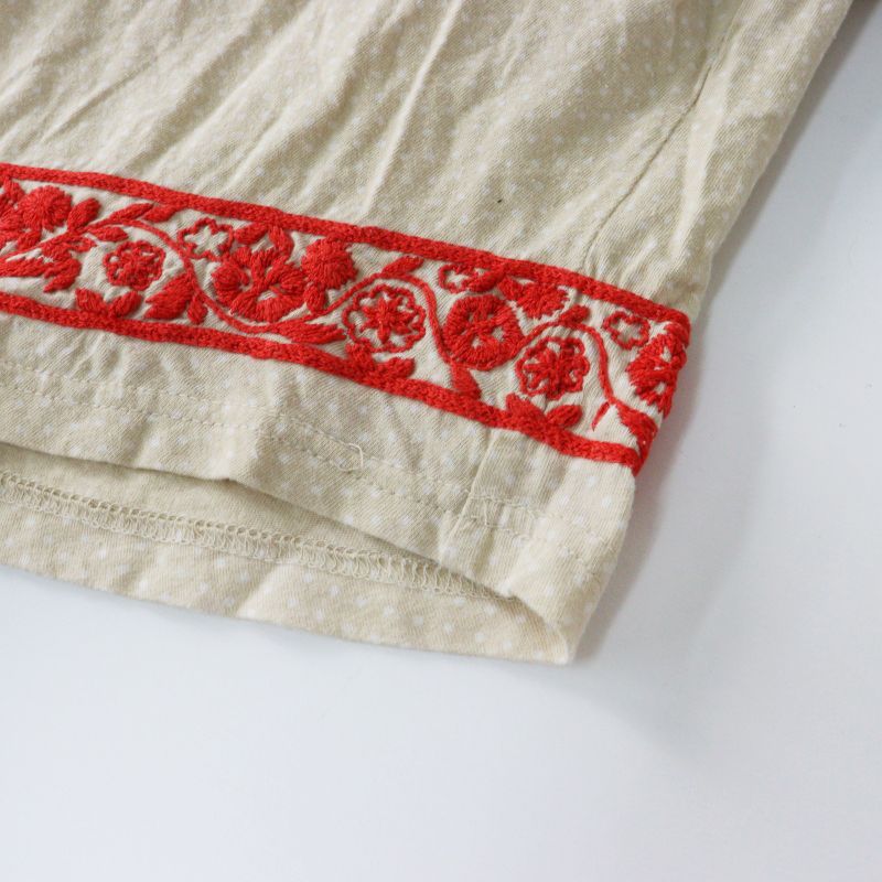 Archive マーブルシュッド marble SUD EMB フラワー刺繍入 ドット