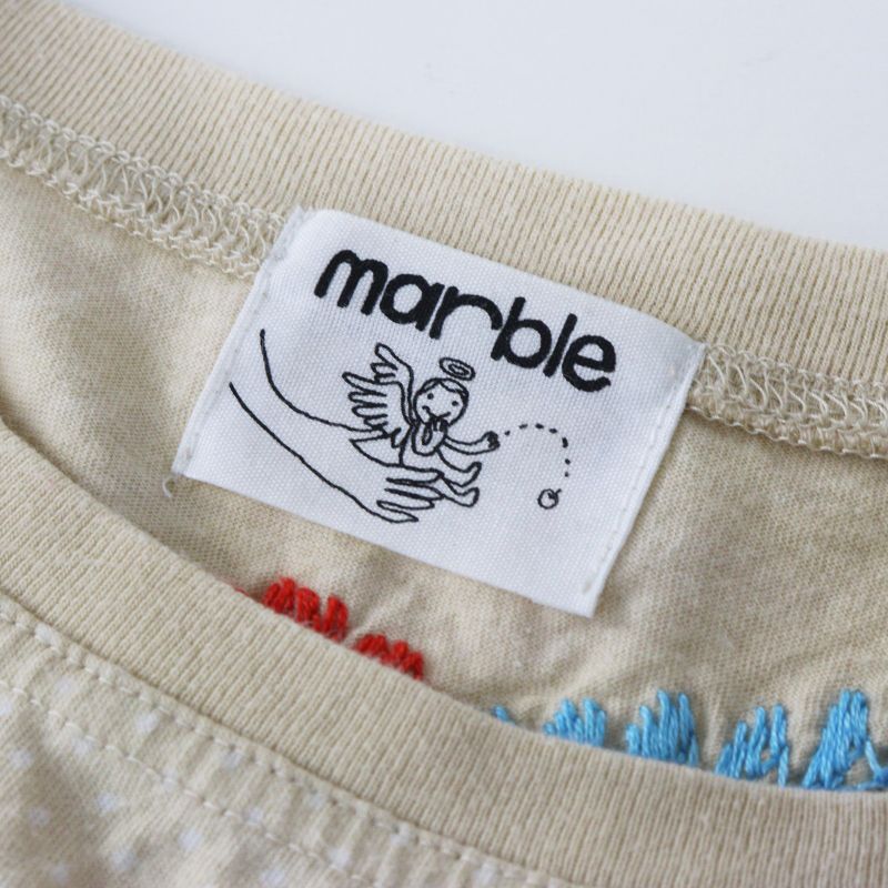 Archive マーブルシュッド marble SUD EMB フラワー刺繍入 ドット