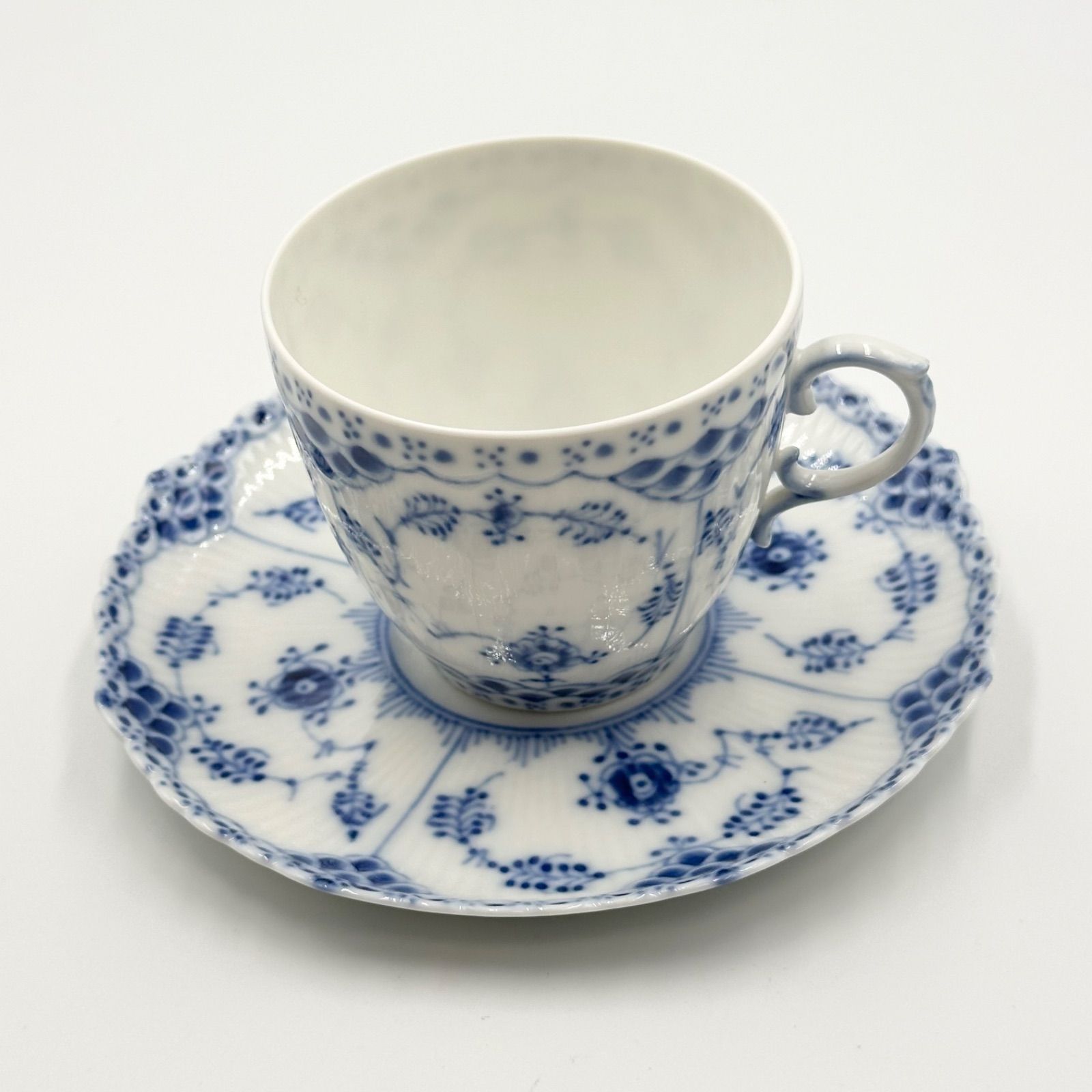 ロイヤルコペンハーゲン ブルーフルーテッド 1035 カップ＆ソーサー 1