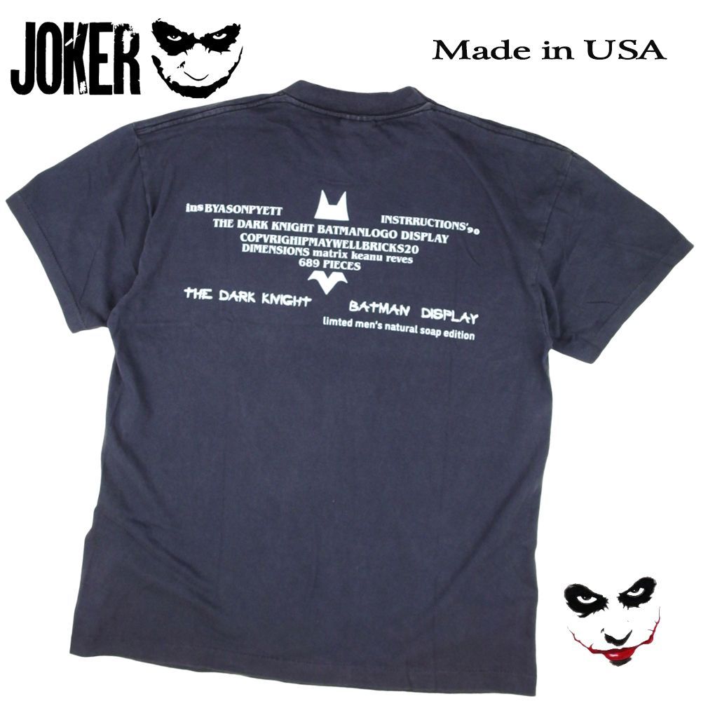 485 JOKER ジョーカー Tシャツ 半袖 DARK KNIGHT 映画T ブラック 美品