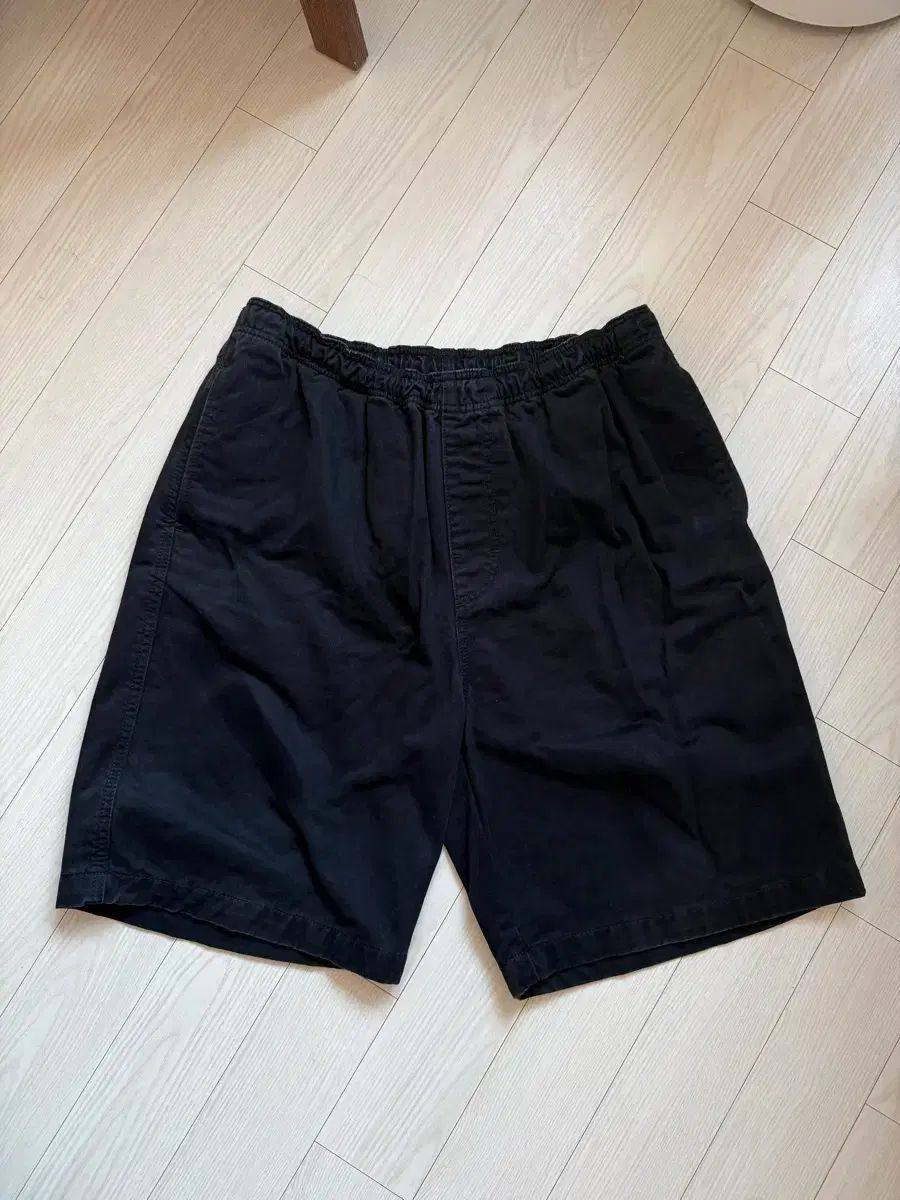 STUSSY ブラッシュド ビーチ パンツ ブラック XL