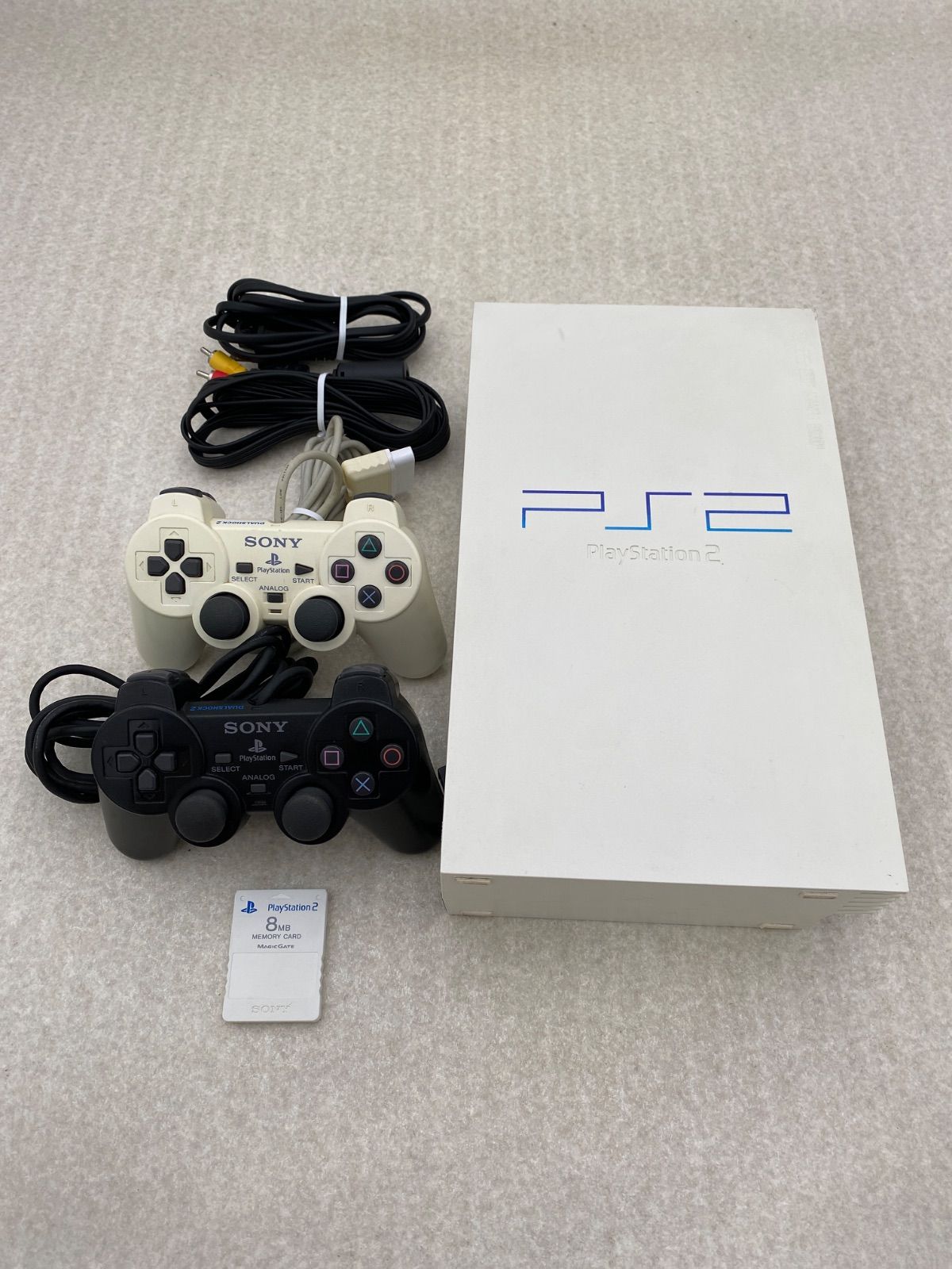 PlayStation 2 (SCPH-55000GT) 本体 ホワイト 動作品 コントローラー2 
