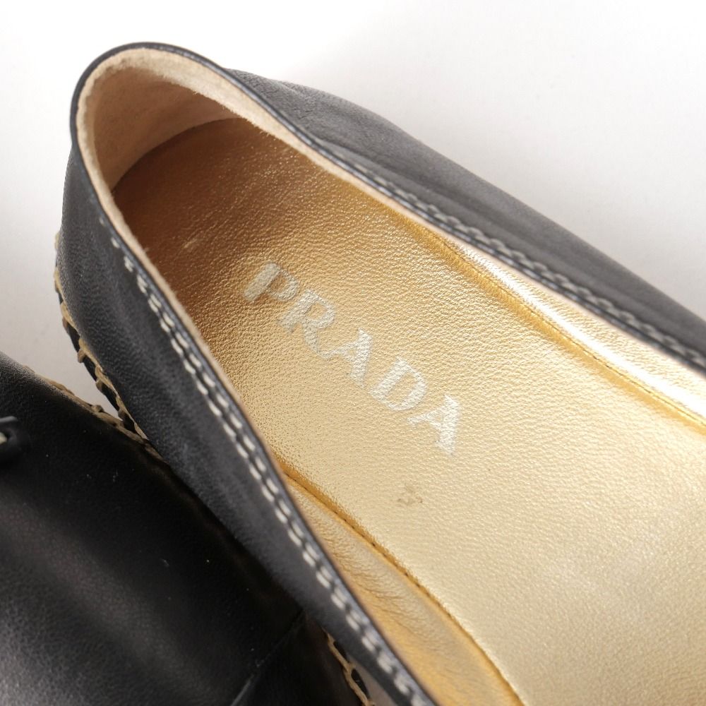 □未使用品□PRADA プラダ スリッポン サイズ35.5 ラムナッパレザー