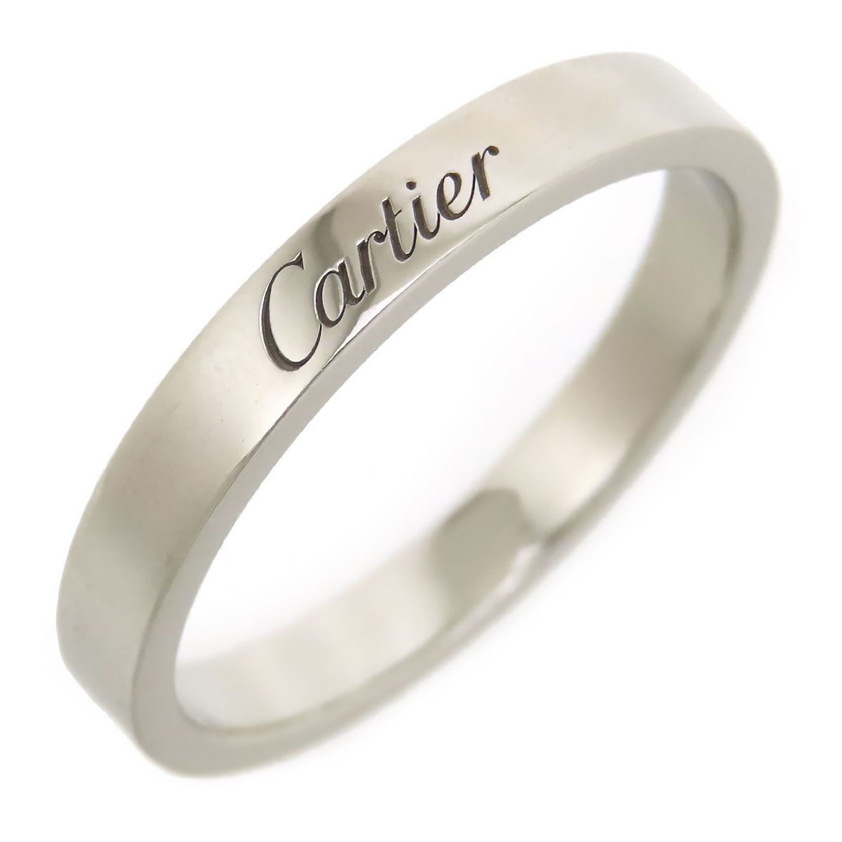 カルティエ Cドゥ カルティエ ウェディング リング #59 B4054059 Pt950 メンズ CARTIER【中古】 【ジュエリー】
