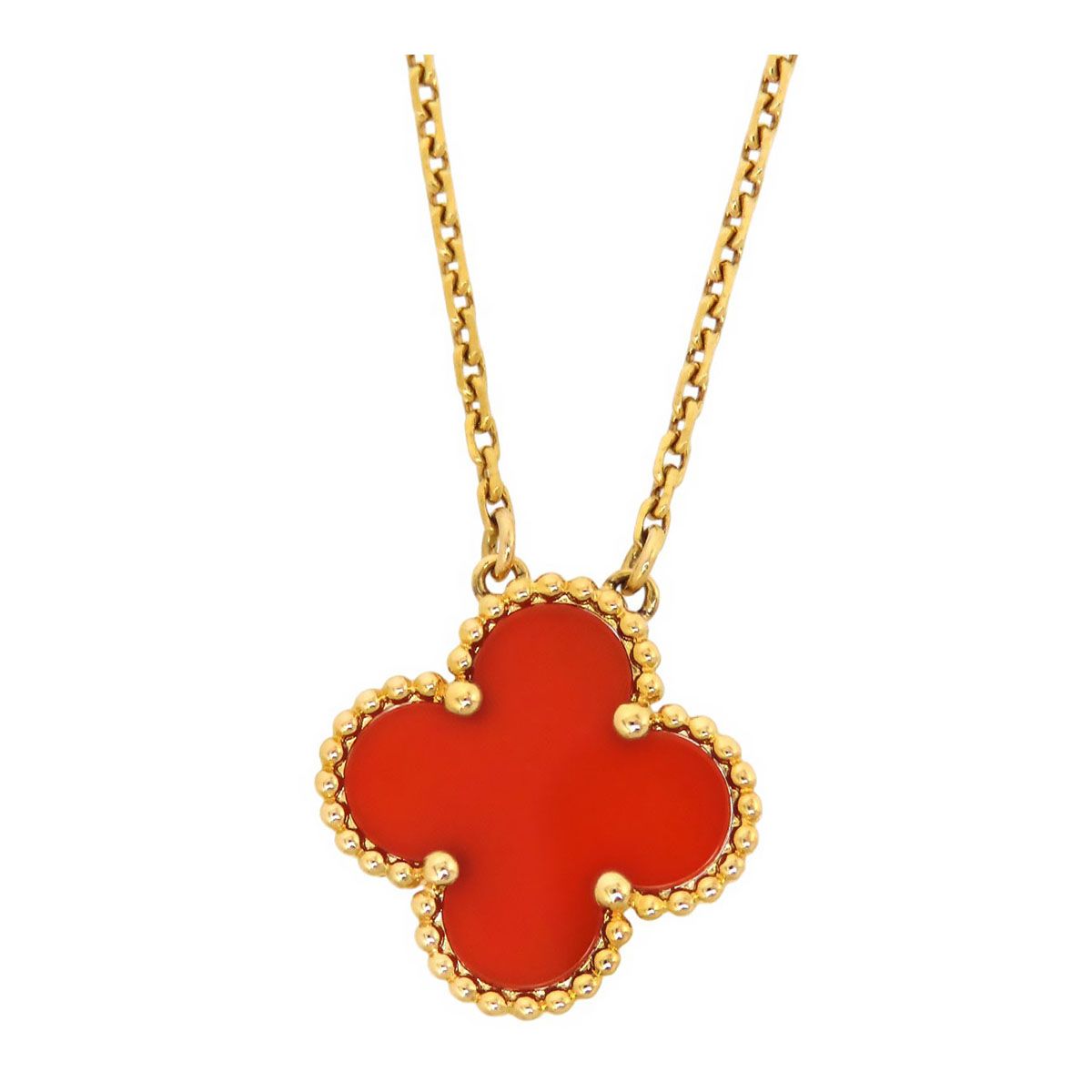 ヴァンクリーフ＆アーペル ヴィンテージ アルハンブラ ネックレス VCARD38500 Au750 (K18YG) レディース Van Cleef & Arpels【中古】 【ジュエリー】