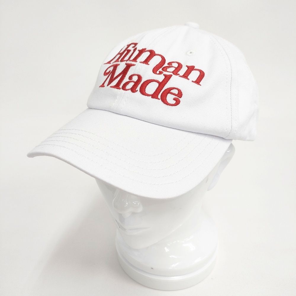 HUMAN MADE Girls Don't Cry ガールズドントクライ 6PANEL CAP 帽子 キャップ ホワイト メンズ ヒューマンメイド【中古】6-0604G◎