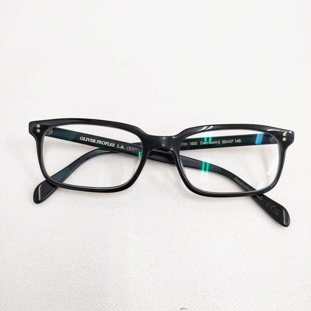 OLIVER PEOPLES Denison-J 眼鏡 サングラス メガネ ブラック クリア メンズ オリバーピープルズ【中古】6-0604G◎