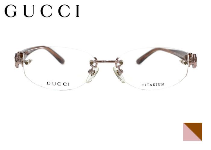 【訳アリ】グッチ GUCCI gg-8545j オーバル ツーポイント 縁なし チタン 日本製 伊達 度付き 老眼鏡 遠近両用 メンズ レディース メガネ めがね 眼鏡 新品 送料無料 52サイズ 21,978円