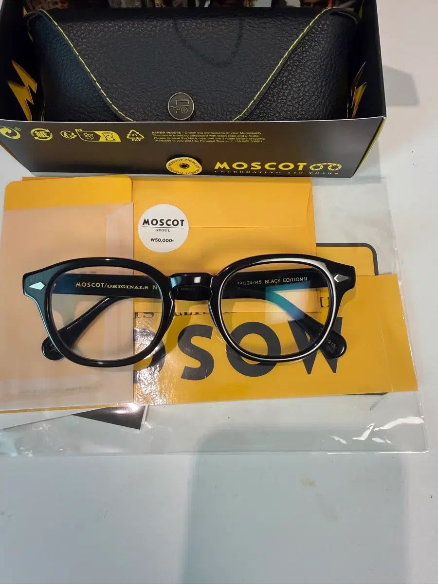 MOSCOT(モスコット) レムトッシュ 49サイズ ブラック
