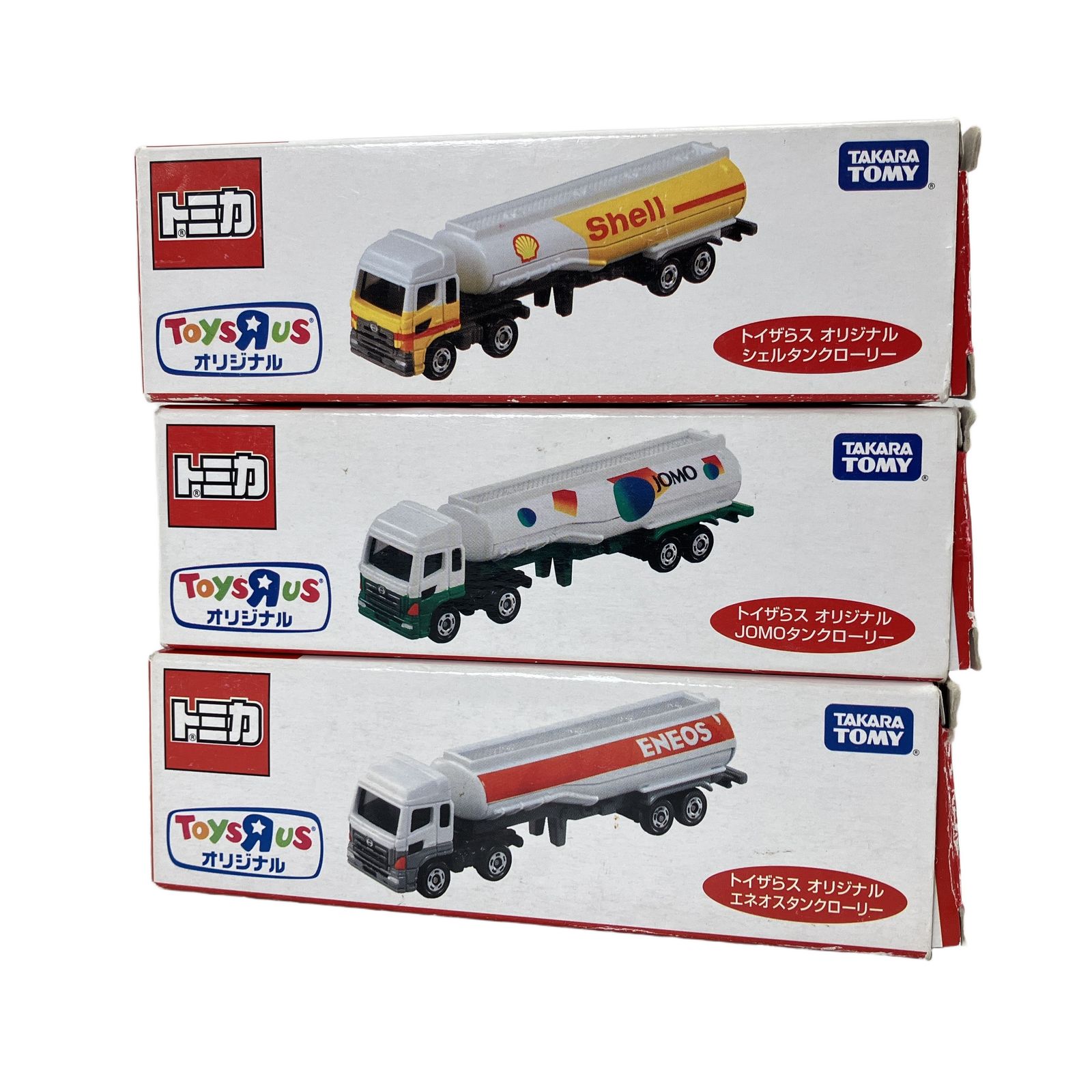 TAKARA TOMY トミカ トイザらス オリジナル ENEOS JOMO Shell タンクローリー 3点セット ミニカー 車 中古 W11351757
