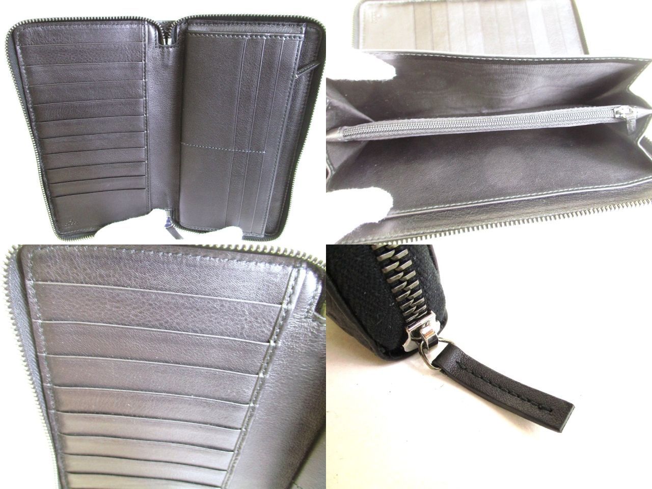 グッチ GUCCI シマ レザー オーガナイザー ラウンドファスナー 長財布